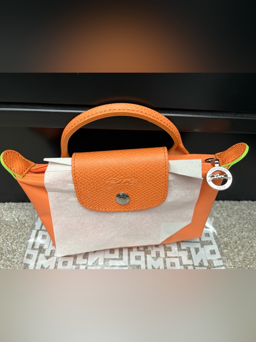 Longchamp Mini Top-Handle Le Pliage Cosmetic Case
